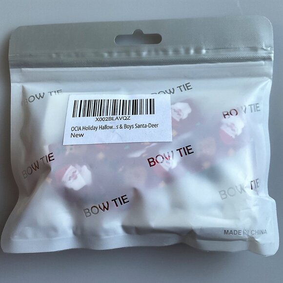 SANTA AND REINDEER HOLIDAY BOWTIE UNISEX COSPLAY - Picture 6 of 6